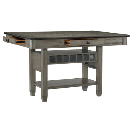 Granby Antique Gray Counter Height Table by Homelegance at Eve Furniture