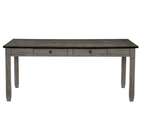 Granby Antique Gray Dining Table by Homelegance at Eve Furniture