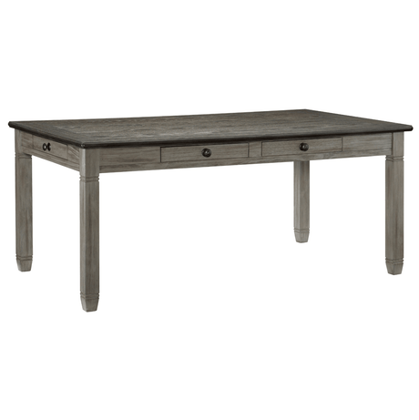 Granby Antique Gray Dining Table by Homelegance at Eve Furniture