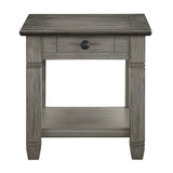 Granby Antique Gray End Table by Homelegance at Eve Furniture