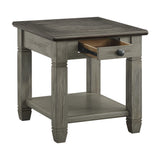 Granby Antique Gray End Table by Homelegance at Eve Furniture