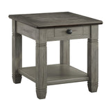 Granby Antique Gray End Table by Homelegance at Eve Furniture