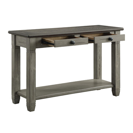 Granby Antique Gray Sofa Table by Homelegance at Eve Furniture