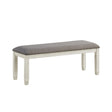 Granby Antique White Dining Bench by Homelegance at Eve Furniture