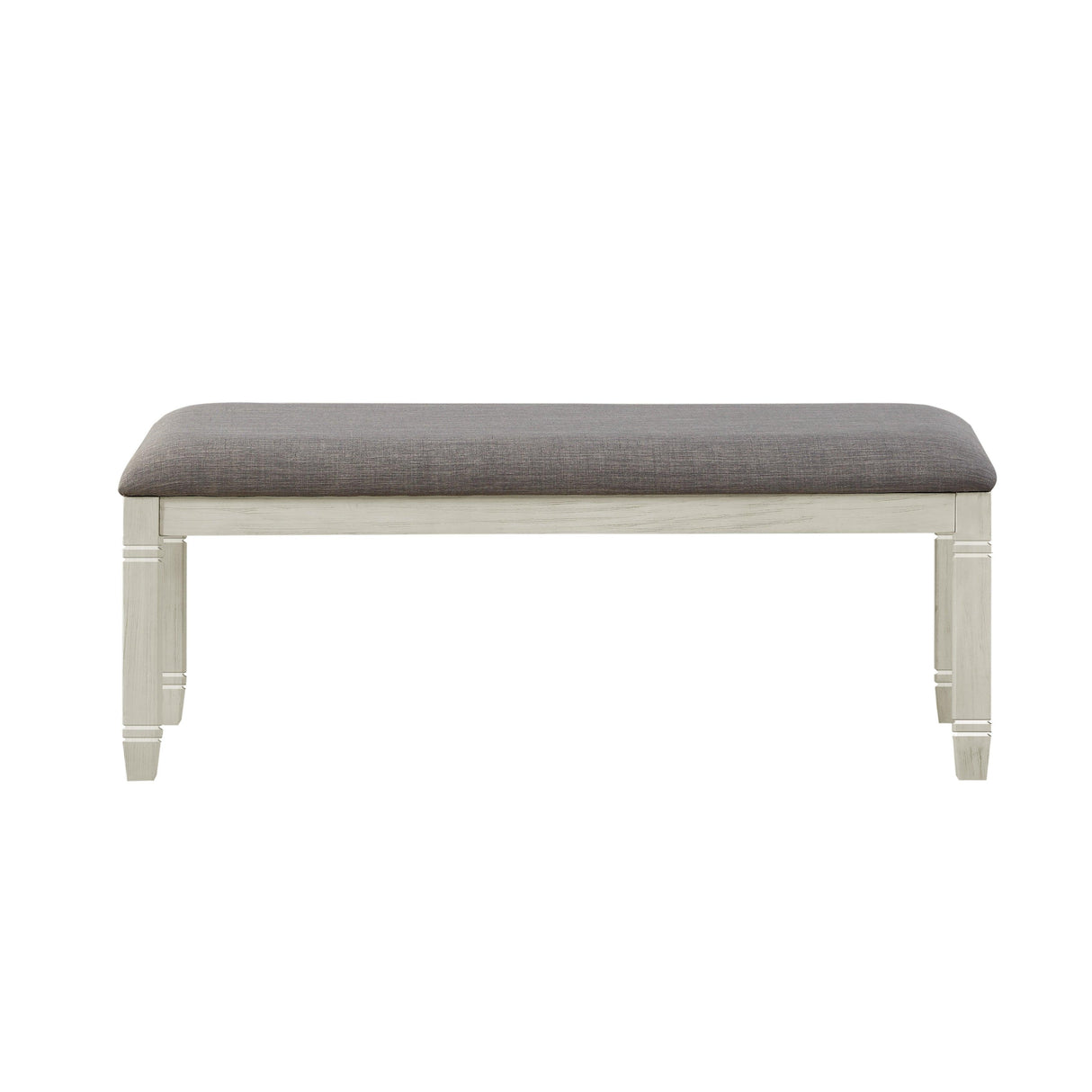 Granby Antique White Dining Bench by Homelegance at Eve Furniture
