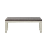 Granby Antique White Dining Bench by Homelegance at Eve Furniture
