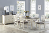 Granby Antique White Dining Set by Homelegance at Eve Furniture