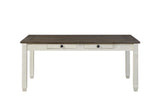 Granby Antique White Dining Table by Homelegance at Eve Furniture