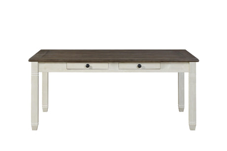 Granby Antique White Dining Table by Homelegance at Eve Furniture
