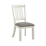 Granby Antique White Side Chair, Set of 2 by Homelegance at Eve Furniture