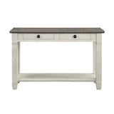 Granby Antique White Sofa Table by Homelegance at Eve Furniture