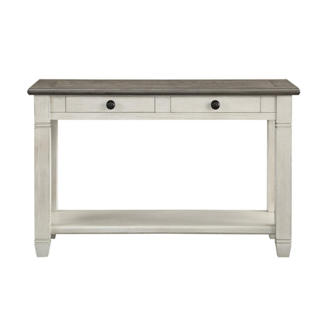 Granby Antique White Sofa Table by Homelegance at Eve Furniture