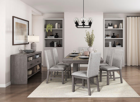 Gresham Gray Server by Homelegance at Eve Furniture