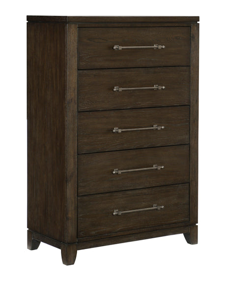 Griggs Dark Brown Chest by Homelegance at Eve Furniture