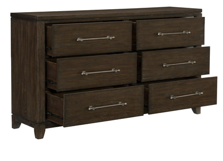 Griggs Dark Brown Dresser by Homelegance at Eve Furniture