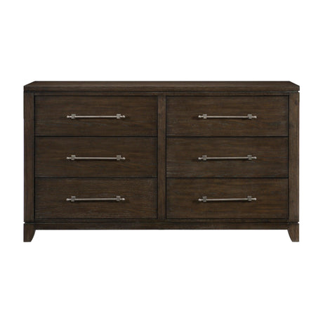 Griggs Dark Brown Dresser by Homelegance at Eve Furniture