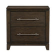 Griggs Dark Brown Nightstand by Homelegance at Eve Furniture