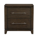 Griggs Dark Brown Nightstand by Homelegance at Eve Furniture