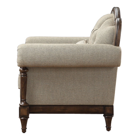 Heath Court Brown Oak Chair by Homelegance at Eve Furniture