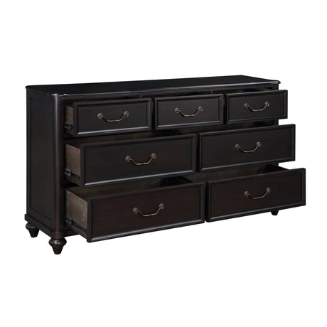 Herman Charcoal Brown Dresser by Homelegance at Eve Furniture