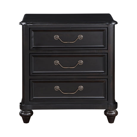 Herman Charcoal Brown Nightstand by Homelegance at Eve Furniture