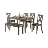 Holders Gray 6-Piece Dining Set by Homelegance at Eve Furniture
