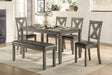 Holders Gray 6-Piece Dining Set by Homelegance at Eve Furniture