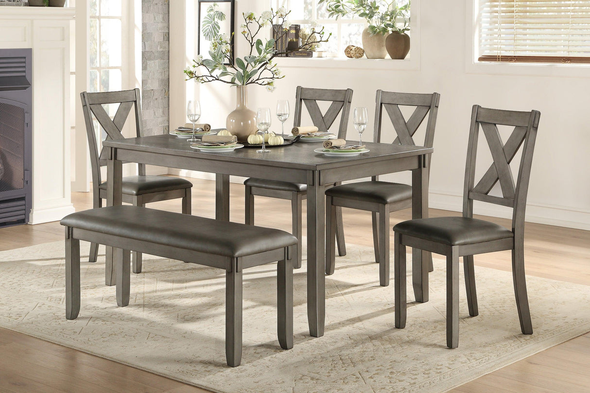 Holders Gray 6-Piece Dining Set by Homelegance at Eve Furniture