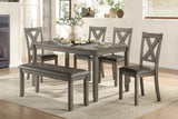 Holders Gray 6-Piece Dining Set by Homelegance at Eve Furniture