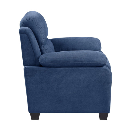 Holleman Blue Chair by Homelegance at Eve Furniture