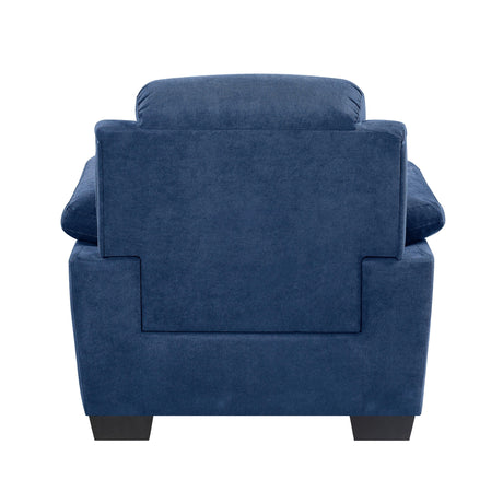 Holleman Blue Chair by Homelegance at Eve Furniture