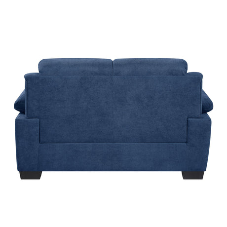 Holleman Blue Loveseat by Homelegance at Eve Furniture