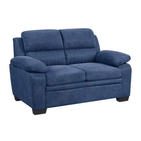 Holleman Blue Loveseat by Homelegance at Eve Furniture