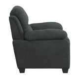 Holleman Dark Gray Living Room Chair by Homelegance at Eve Furniture