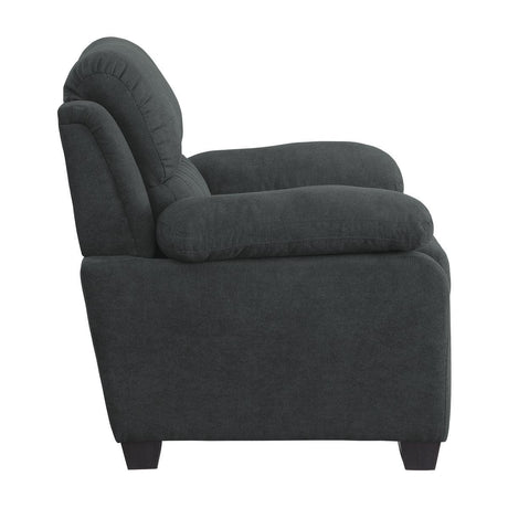 Holleman Dark Gray Living Room Chair by Homelegance at Eve Furniture