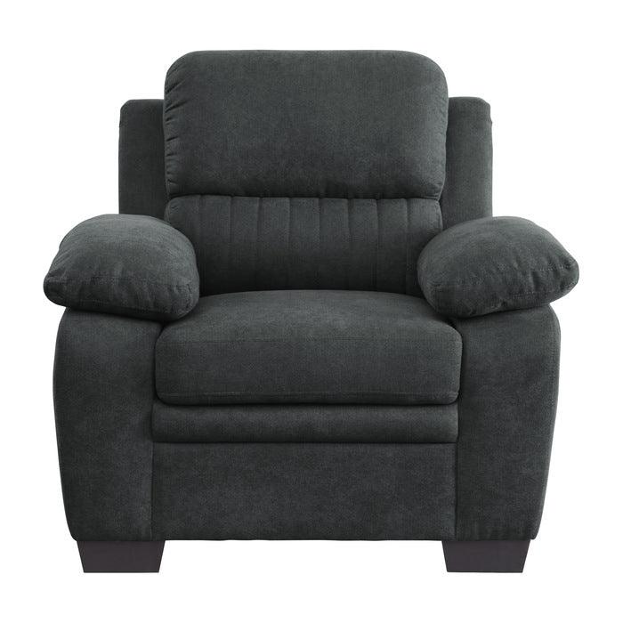 Holleman Dark Gray Living Room Chair by Homelegance at Eve Furniture