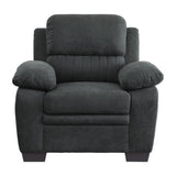 Holleman Dark Gray Living Room Chair by Homelegance at Eve Furniture