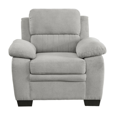 Holleman Gray Chair by Homelegance at Eve Furniture