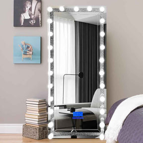Hollywood Bluetooth Floor Mirror by New Era Innovations at Eve Furniture