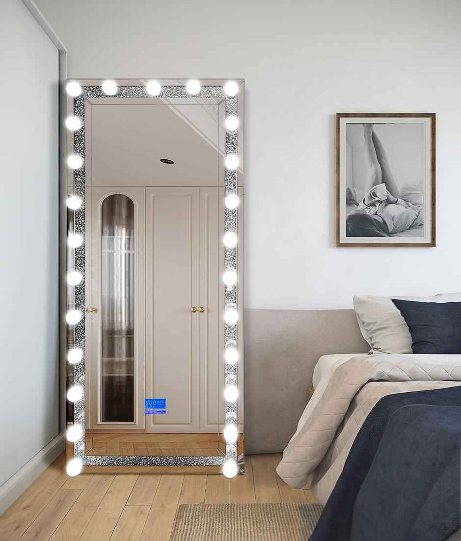 Hollywood Bluetooth Floor Mirror by New Era Innovations at Eve Furniture