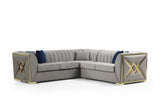 [Hot Buy] Ariana Gray Velvet Sectional by New Era Innovations at Eve Furniture
