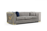 [Hot Buy] Ariana Gray Velvet Sectional by New Era Innovations at Eve Furniture