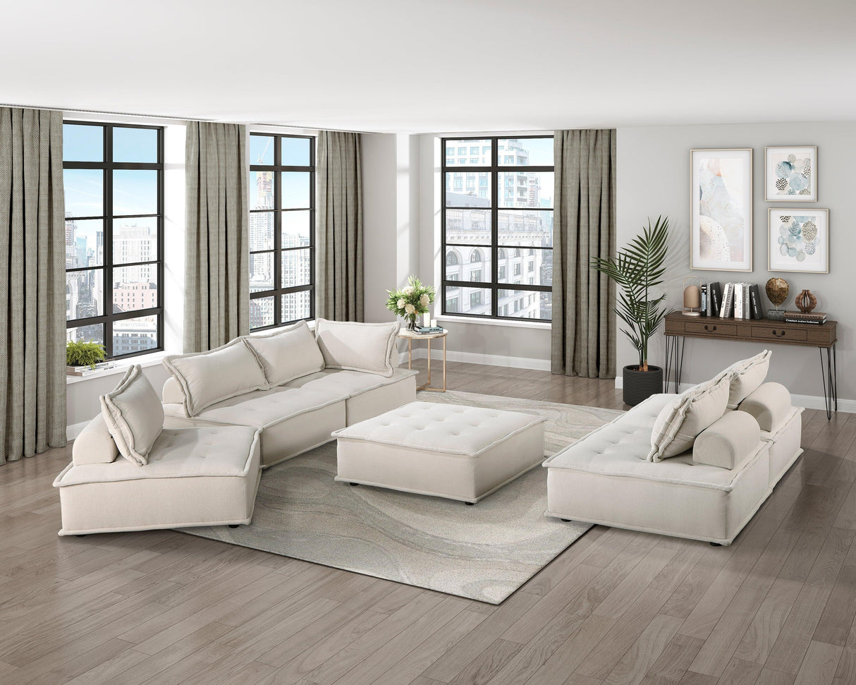 Inman Beige Boucle Modular Accent Chair by Homelegance at Eve Furniture