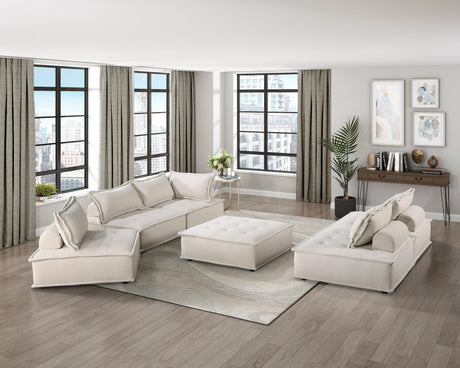 Inman Beige Boucle Modular Accent Chair by Homelegance at Eve Furniture