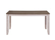 Ithaca Grayish White/Brown Dining Table by Homelegance at Eve Furniture