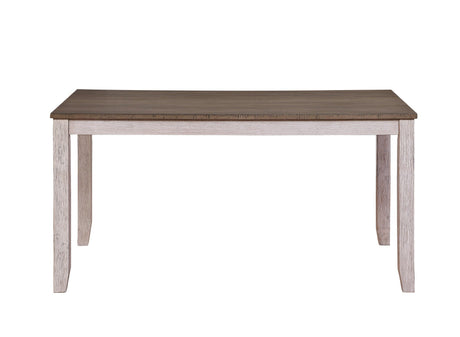 Ithaca Grayish White/Brown Dining Table by Homelegance at Eve Furniture