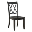 Janina Black Side Chair, Set of 2 by Homelegance at Eve Furniture