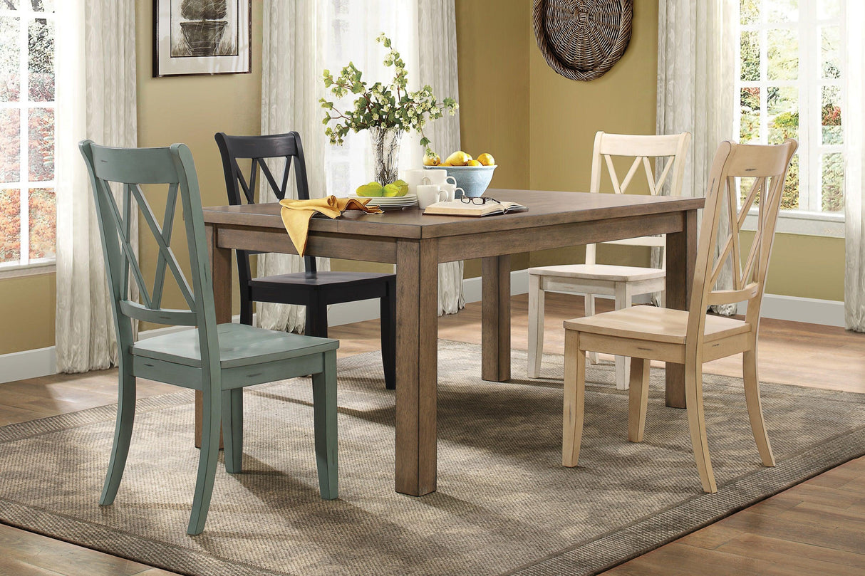 Janina Natural Dining Table by Homelegance at Eve Furniture
