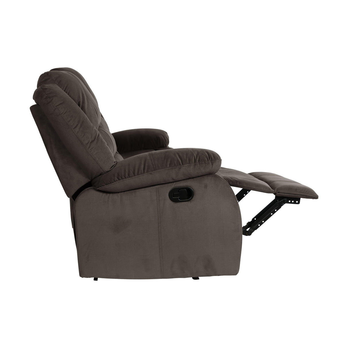 Jarita Chocolate Double Reclining Sofa by Homelegance at Eve Furniture