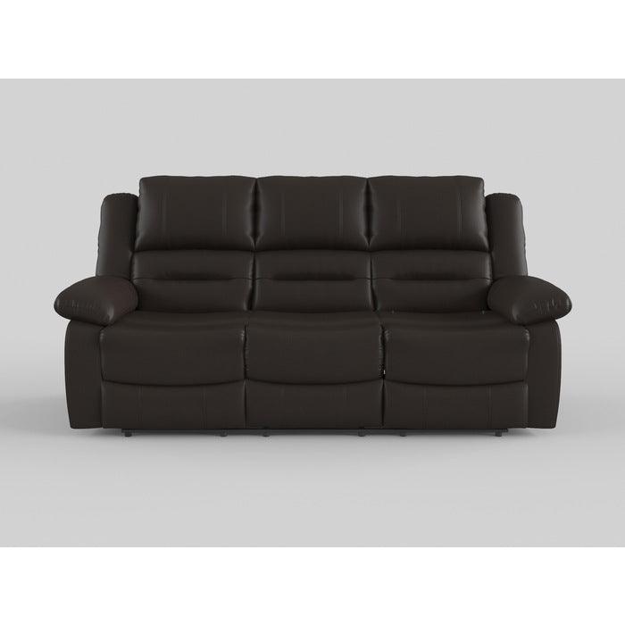 Jarita Chocolate Double Reclining Sofa by Homelegance at Eve Furniture